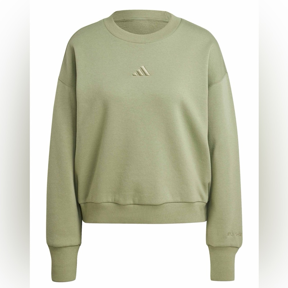 NWT Adidas All SZN Fleece Loose Sweatshirt in Tent Green - Medium